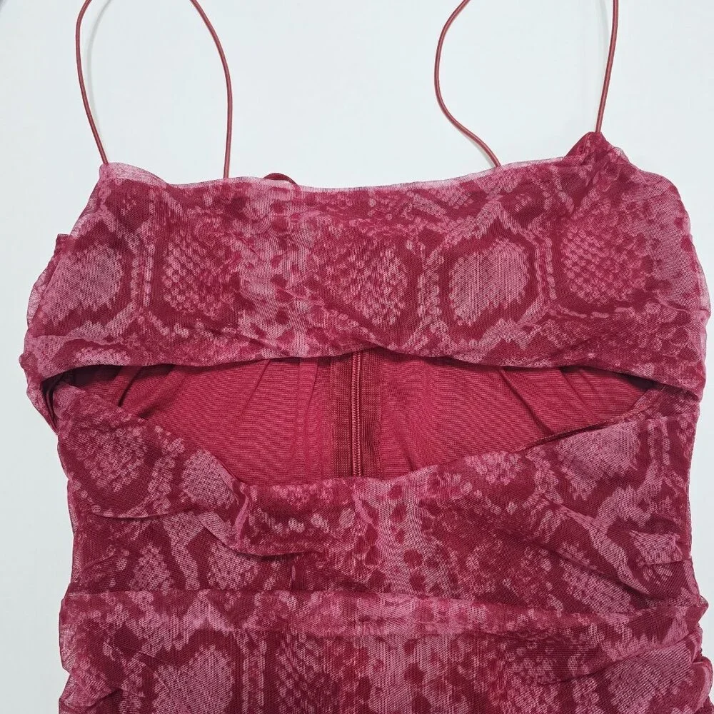 Nwt Edit by Nine - S, L Women’s Red Lace Dress Fitted Elegant‎ Cocktail Party